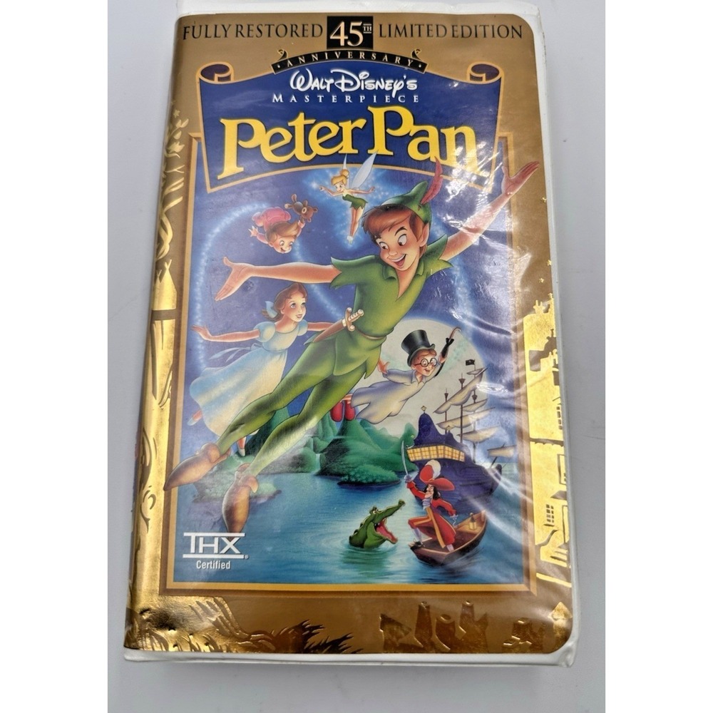 Disney's Peter Pan VHS Tape 45th Anniversary Limited Edition